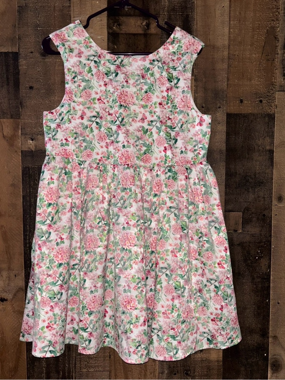 Girl’s Special Editions Sz XXL 18/20 Sleeveless Pink Floral Party Dress